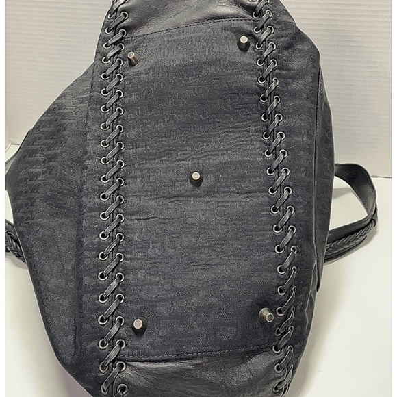 CHRISTIAN DIOR Monogram Ethnic Shoulder Bag Black - Picture 11 of 13
